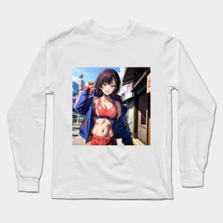 happy shizuka Long Sleeve T-Shirt